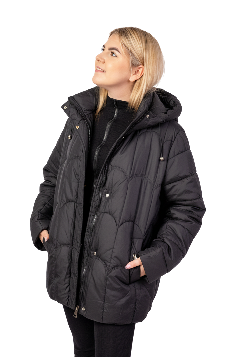 Damska Kurtka Plus Size – Lekka, Ciepła i Odporna na Deszcz