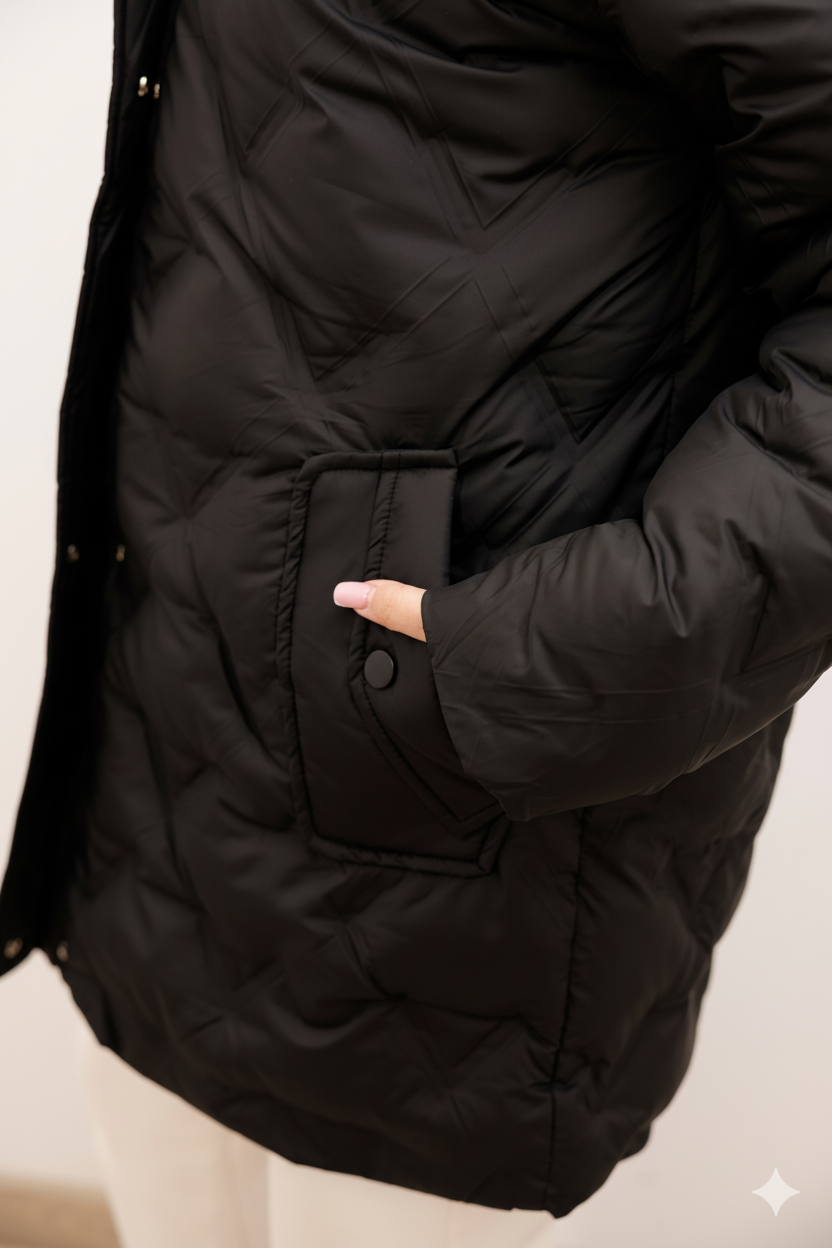 Stylowa i Funkcjonalna ZIMOWA Kurtka Damska Plus Size – Ciepło, Lekkość i Pełna Ochrona Przed Deszczem i zimnem